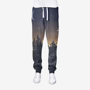 Mountain Night All-Over Print men's joggers sweatpants