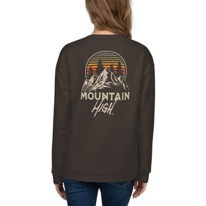 Ski Like a Girl Unisex Sweatshirt--All over print Mountain High