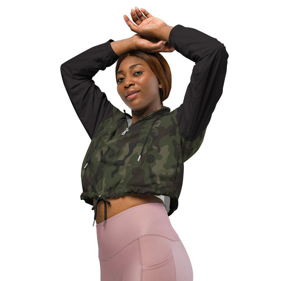 Picklehigh™ Camo Women’s cropped windbreaker