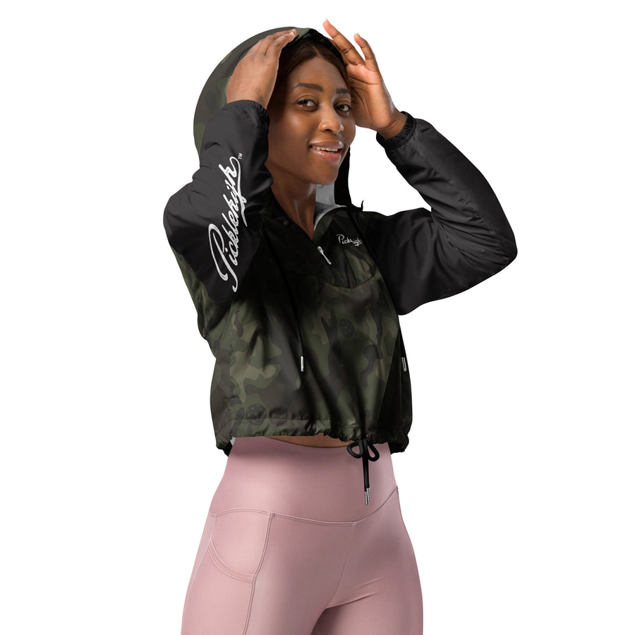 Picklehigh™ Camo Women’s cropped windbreaker