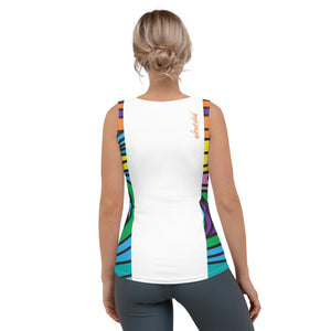 Happiness Comes In Waves! Sublimation Cut & Sew Tank Top