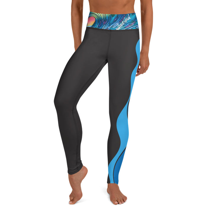 Wave Stripe Yoga Leggings