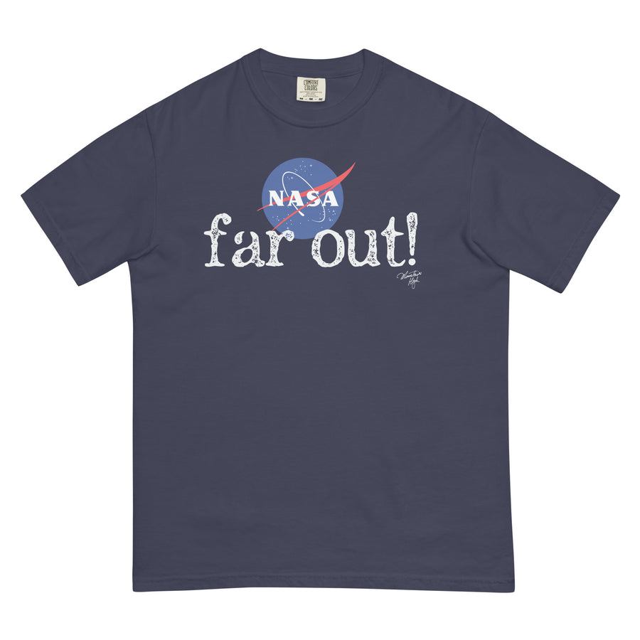 Far Out! NASA Mountainhigh  garment-dyed heavyweight t-shirt