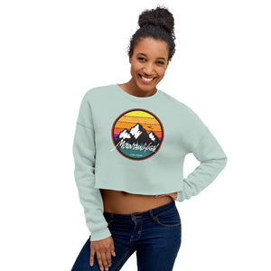 Mountain High Ladies Crop Sweatshirt