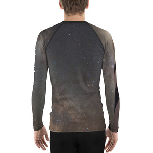 Milky Way Lighthouse Men's Rash Guard - OBX Collection