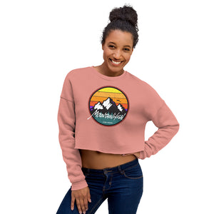 Mountain High Ladies Crop Sweatshirt