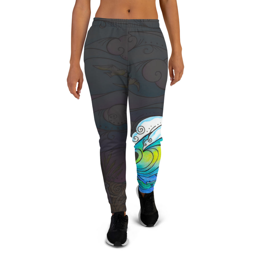 Lighthouse Wave Women's Joggers - OBX Collection