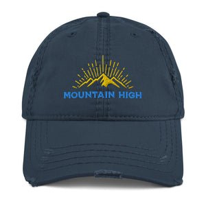Mountain High Distressed Dad Hat