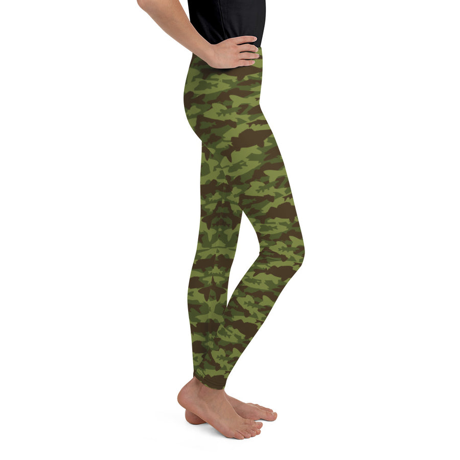 Fish Camo Youth Wave Leggings