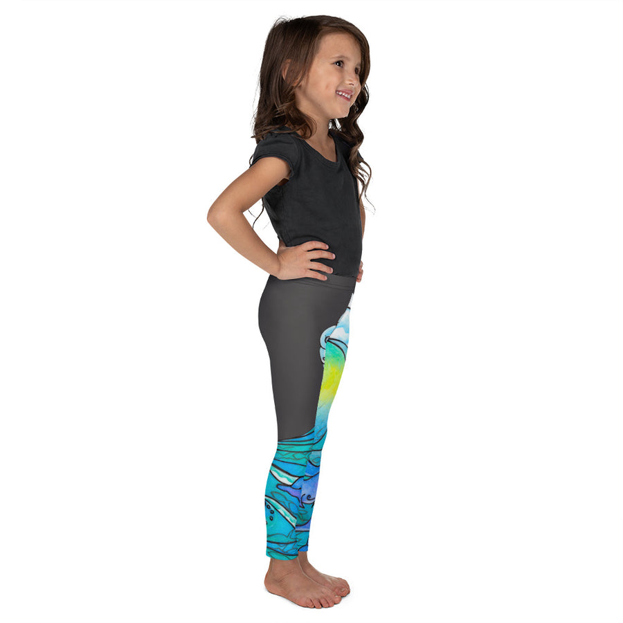 Dolphin Wave Signature Youth Leggings