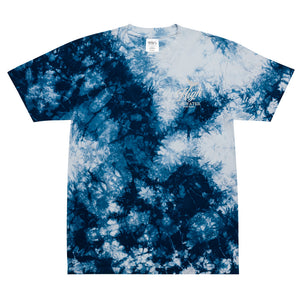 High on Water Embroidered Oversized tie-dye t-shirt