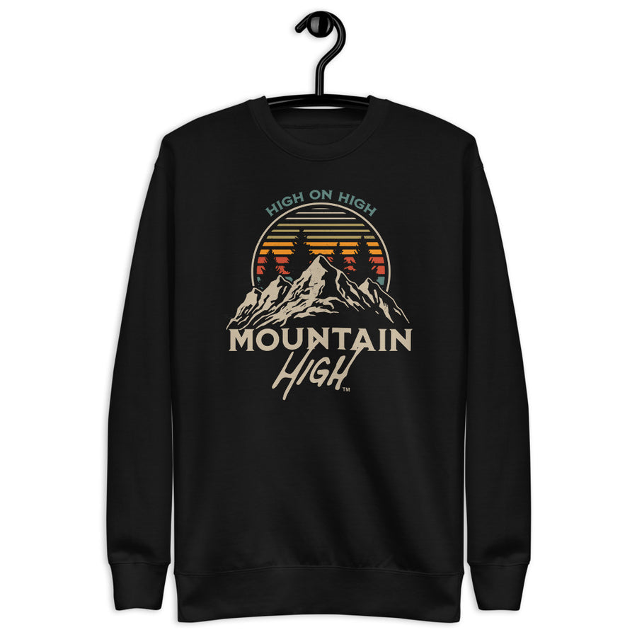Mountain High on High Unisex Fleece Pullover