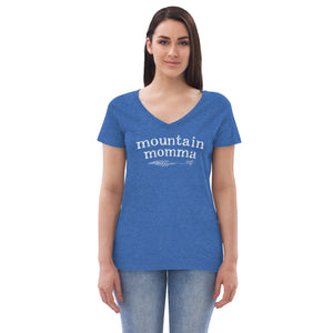 Mountain Momma Women’s recycled v-neck t-shirt